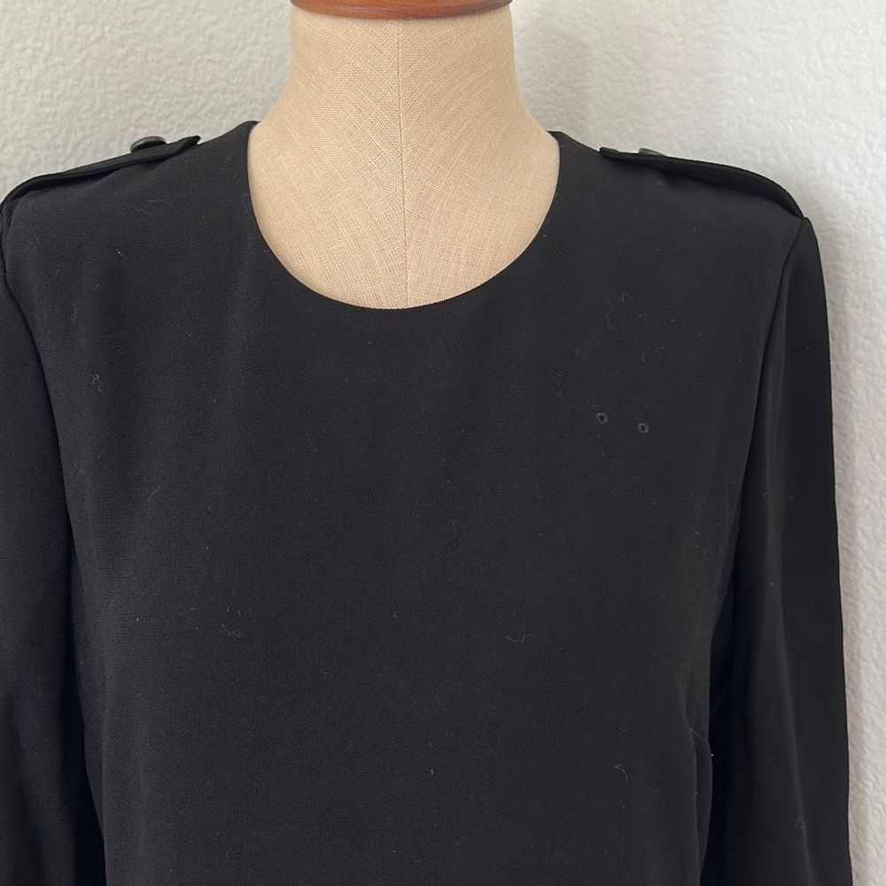 Burberry Scoop Neck A Line Dress Black Size 10 US - Picture 9 of 11
